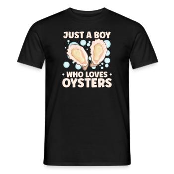 Oyster Lovers Funny Oyster Oyster Shucker - Men's T-Shirt - black - Front - AI Model Male 178 light (178cm)