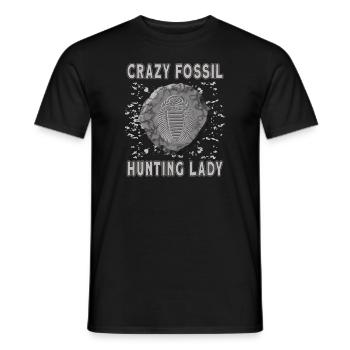 Fossil hunters Fossil hunting paleontologist - Men's T-Shirt - black - Front - AI Model Male 178 light (178cm)