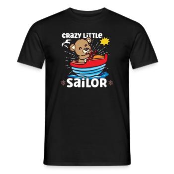 Voilier Bateau Kid Child Yacht Boat - T-shirt homme - noir - Devant - AI Model Male 178 light (178cm)