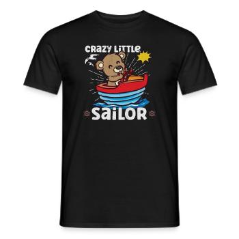 Voilier Bateau Kid Child Yacht Boat - T-shirt homme - noir - Devant - AI Model Male 178 light (178cm)