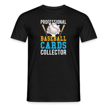 Baseball Cards Baseball Player Baseball Fan Gift - Männer T-Shirt - Schwarz - Vorne - AI Model Male 178 light (178cm)