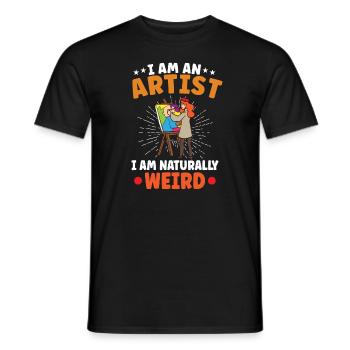 Artiste Peinture Peintre Art Couleur Art Professeur - T-shirt homme - noir - Devant - AI Model Male 178 light (178cm)