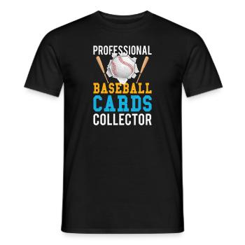 Baseball Cards Baseball Player Baseball Fan Gift - Männer T-Shirt - Schwarz - Vorne - AI Model Male 178 light (178cm)