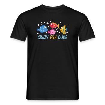 Aquaristik Aquarium Keeper Fishkeeper - Men's T-Shirt - black - Front - AI Model Male 178 light (178cm)