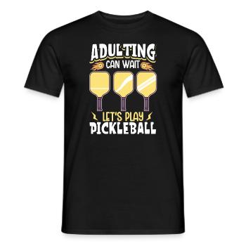 Pickleball Player Pickleball Paddle Pickleball - Männer T-Shirt - Schwarz - Vorne - AI Model Male 178 light (178cm)
