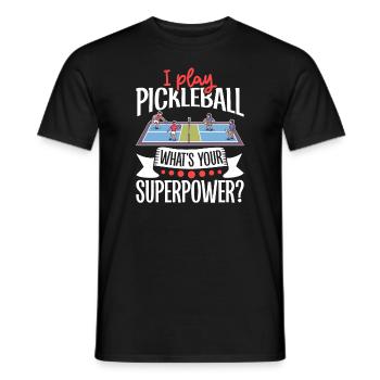 Pickleball Player Pickleball Paddle Pickleball - Männer T-Shirt - Schwarz - Vorne - AI Model Male 178 light (178cm)