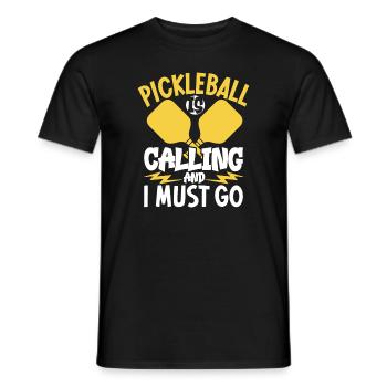 Pickleball Player Pickleball Paddle Pickleball - Männer T-Shirt - Schwarz - Vorne - AI Model Male 178 light (178cm)