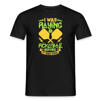 Pickleball Player Pickleball Paddle Pickleball - Männer T-Shirt - Schwarz - Vorne - AI Model Male 178 light (178cm)