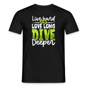 Scuba Diver Scuba Diving Idée cadeau - T-shirt homme - noir - Devant - AI Model Male 178 light (178cm)