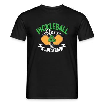 Pickleball Player Pickleball Paddle Pickleball - Männer T-Shirt - Schwarz - Vorne - AI Model Male 178 light (178cm)