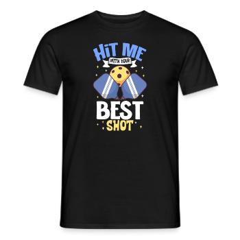 Pickleball Player Pickleball Paddle Pickleball - Männer T-Shirt - Schwarz - Vorne - AI Model Male 178 light (178cm)
