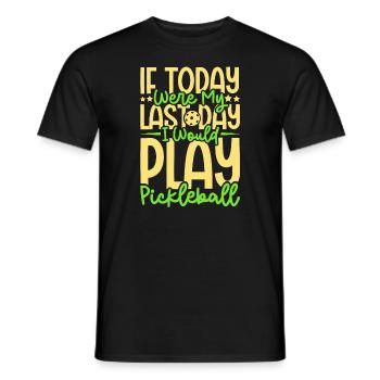 Pickleball Player Pickleball Paddle Pickleball - Männer T-Shirt - Schwarz - Vorne - AI Model Male 178 light (178cm)