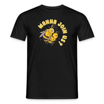 Honey beekeeping Beekeepers Honey bee apiary - Men's T-Shirt - black - Front - AI Model Male 178 light (178cm)