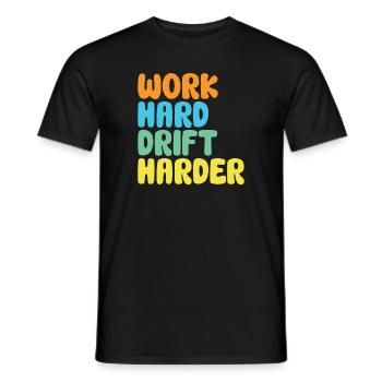 Auto Drifting Racing Rennwagen Motorsport - Männer T-Shirt - Schwarz - Vorne - AI Model Male 178 light (178cm)