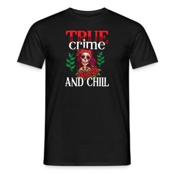True Crime Murder Spy Crime Interest Gift Idea - Männer T-Shirt - Schwarz - Vorne - AI Model Male 178 light (178cm)