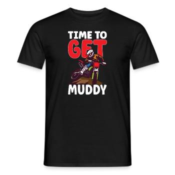Dirt Bike Dirt Bike Riding Motocross Dirt Biking - Men's T-Shirt - black - Front - AI Model Male 178 light (178cm)