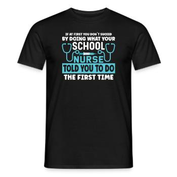School Nurse Nursing Clinic Medical Stuff - Männer T-Shirt - Schwarz - Vorne - AI Model Male 178 light (178cm)