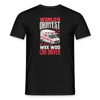 Paramedic First Responder Ambulance Driver - Men's T-Shirt - black - Front - AI Model Male 178 light (178cm)