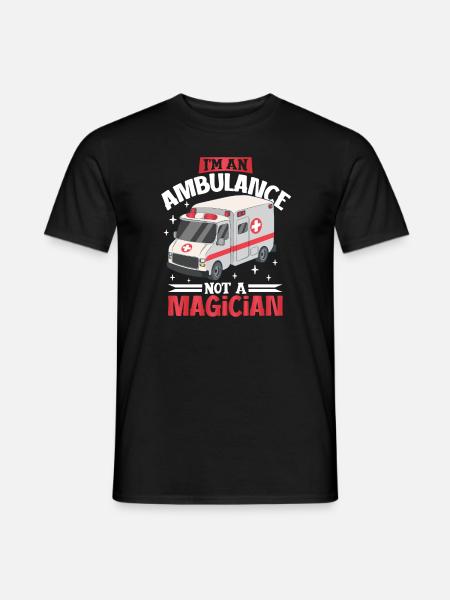 Paramedic First Responder Ambulance Driver - Men's T-Shirt - black