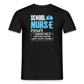 School Nurse Nursing Clinic Medical Stuff - Men's T-Shirt - black - Front - AI Model Male 178 light (178cm)