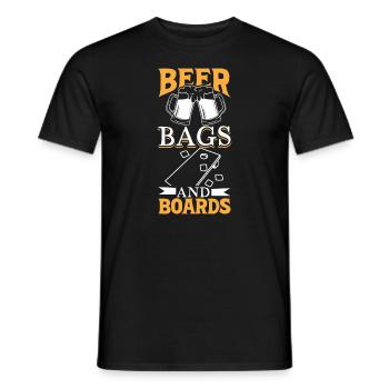 Cornhole Throwing Cornhole Player Cornhole Lover Cornhole lover - T-shirt homme - noir - Devant - AI Model Male 178 light (178cm)