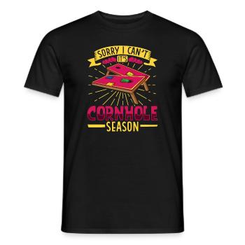 Cornhole Throwing Cornhole Player Cornhole Lover Cornhole lover - T-shirt homme - noir - Devant - AI Model Male 178 light (178cm)