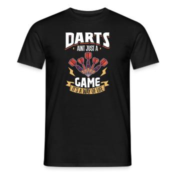 Darts Darts Player Dartboard Dartboard Darts - Men's T-Shirt - black - Front - AI Model Male 178 light (178cm)