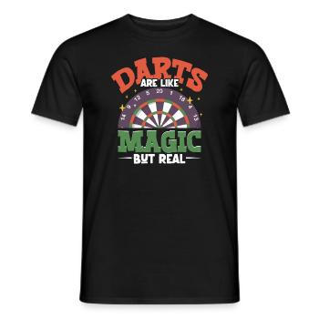 Darts Darts Player Dartboard Dartboard Darts - Men's T-Shirt - black - Front - AI Model Male 178 light (178cm)