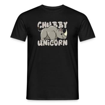 Rhino Rhino Safari Zoo Wilderness Wildlife - Men's T-Shirt - black - Front - AI Model Male 178 light (178cm)