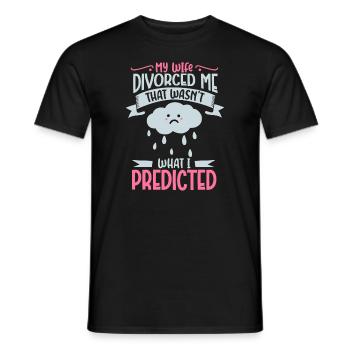 Funny Meteorology Meteorologist Weather Lover - Männer T-Shirt - Schwarz - Vorne - AI Model Male 178 light (178cm)