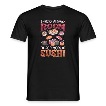 Sushi Fan Japanese Food Foodie Cuisine Japan - Männer T-Shirt - Schwarz - Vorne - AI Model Male 178 light (178cm)