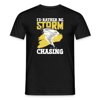 Meteorologie-kindertornado-sturm, Der Sturm-fan - Men's T-Shirt - black - Front - AI Model Male 178 light (178cm)