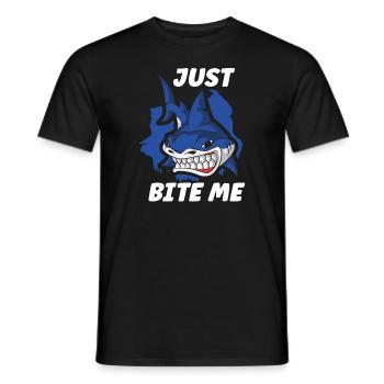 Shark Ocean Predator Scuba Diver Plongée sous-marine - T-shirt homme - noir - Devant - AI Model Male 178 light (178cm)