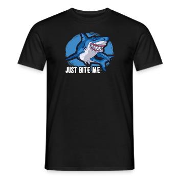 Shark Ocean Predator Scuba Diver Plongée sous-marine - T-shirt homme - noir - Devant - AI Model Male 178 light (178cm)