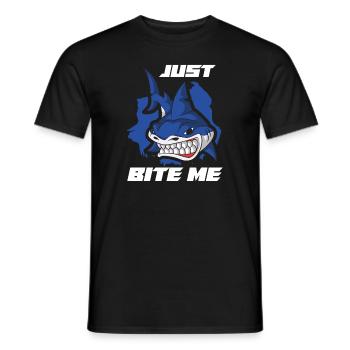 Shark Ocean Predator Scuba Diver Plongée sous-marine - T-shirt homme - noir - Devant - AI Model Male 178 light (178cm)