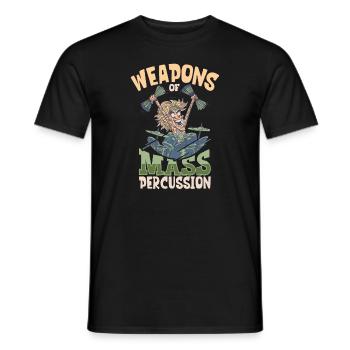 Drummer Drums Music Drum Set Drumming - Men's T-Shirt - black - Front - AI Model Male 178 light (178cm)