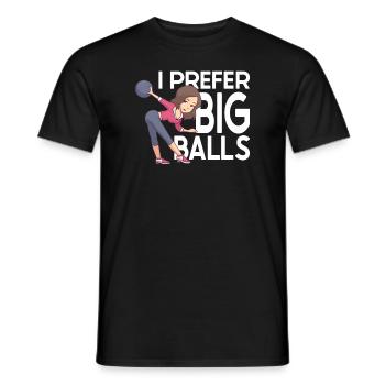 Drôle d’équipe de bowling Bowler Strike Gift Idea - T-shirt homme - noir - Devant - AI Model Male 178 light (178cm)