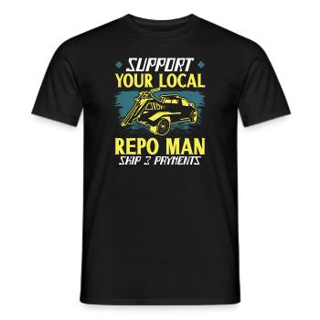 Repo-agent Repo Man Repossession Agent - Men's T-Shirt - black - Front - AI Model Male 178 light (178cm)