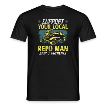 Repo-agent Repo Man Repossession Agent - Men's T-Shirt - black - Front - AI Model Male 178 light (178cm)