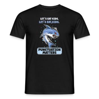 Shark Ocean Predator Scuba Diver Plongée sous-marine - T-shirt homme - noir - Devant - AI Model Male 178 light (178cm)