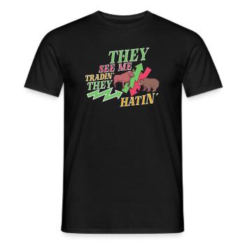 Börsenhändler Forex Trader Investor Trading - Männer T-Shirt - Schwarz - Vorne - AI Model Male 178 light (178cm)