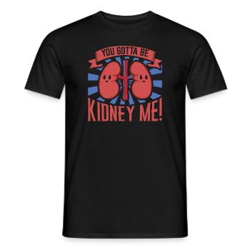 Kidney Transplant Kidney Donor Kidney Disease - Men's T-Shirt - black - Front - AI Model Male 178 light (178cm)