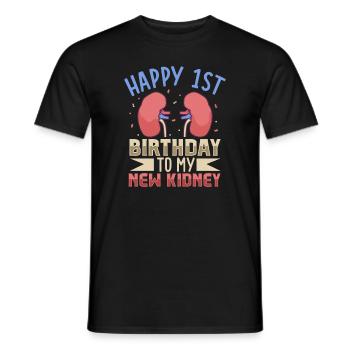 Kidney Transplant Kidney Donor Kidney Disease - Men's T-Shirt - black - Front - AI Model Male 178 light (178cm)