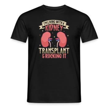 Kidney Transplant Kidney Donor Kidney Disease - Men's T-Shirt - black - Front - AI Model Male 178 light (178cm)