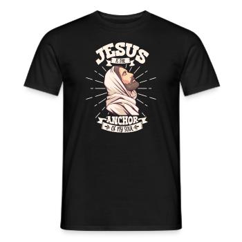 Jesus Christianity God Praying Prayer Pastor - Männer T-Shirt - Schwarz - Vorne - AI Model Male 178 light (178cm)
