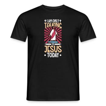 Jesus Christianity God Praying Prayer Pastor - Männer T-Shirt - Schwarz - Vorne - AI Model Male 178 light (178cm)