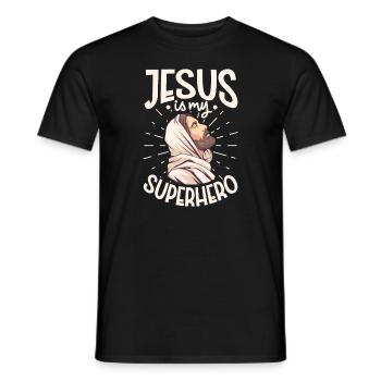 Jesus Christianity God Praying Prayer Pastor - Männer T-Shirt - Schwarz - Vorne - AI Model Male 178 light (178cm)