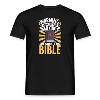 Jesus Christianity God Praying Prayer Pastor - Männer T-Shirt - Schwarz - Vorne - AI Model Male 178 light (178cm)