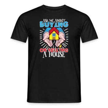 Real Estate Agent Realtor Home Closing Investor - Men's T-Shirt - black - Front - AI Model Male 178 light (178cm)