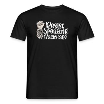 Drama teacher Drama teacher - Men's T-Shirt - black - Front - AI Model Male 178 light (178cm)